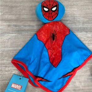 Posh Peanut Marvel Superhero Spiderman Blue Red Plush Lovey Baby Toy